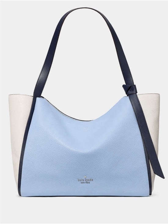 kate spade Handbags - ♠️Kate Spade Knott Colorblock Pebbled Leather Large Tote Bag, North Star NEW NWT